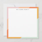 Farbige Diagonalstreifen Retro Sweet Candy Pasty Dankeskarte (Vorderseite)