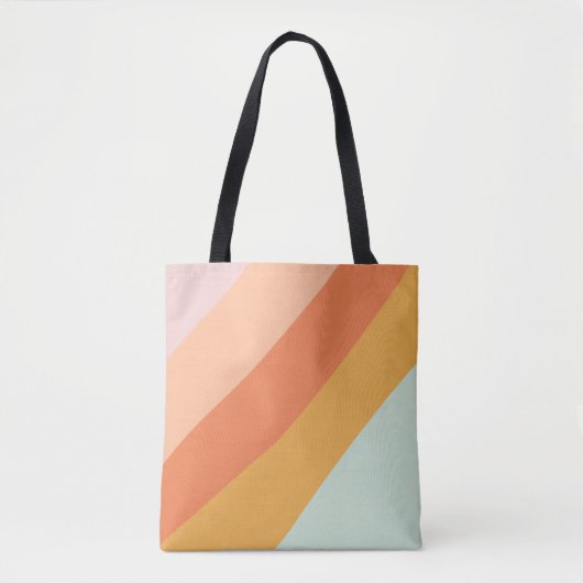 Farbige Diagonalstreifen Retro Sweet Candy Pasty Tasche (Vorderseite)