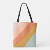 Farbige Diagonalstreifen Retro Sweet Candy Pasty Tasche (Rückseite)