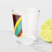 Farbige Diagonalstreifen Schnapsglas (Rechts)