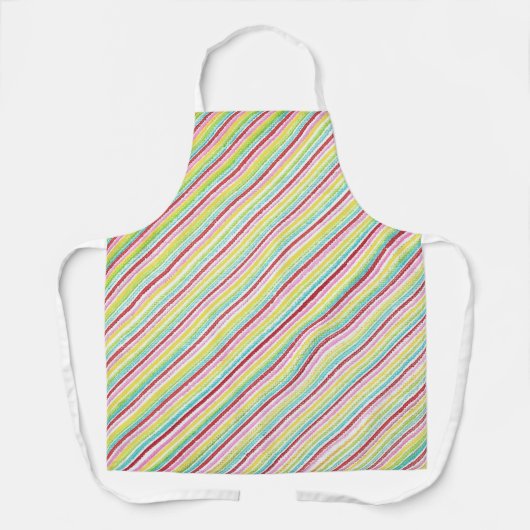 Farbige Diagonalstreifen-Schürze Schürze (Vorderseite)