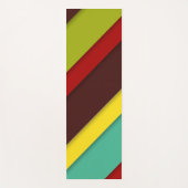 Farbige Diagonalstreifen Yogamatte (Vorderseite)