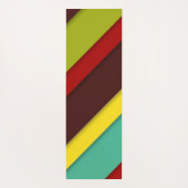 Farbige Diagonalstreifen Yogamatte (Rückseite)