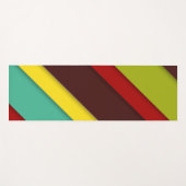 Farbige Diagonalstreifen Yogamatte (Vorderseite (Horizontal))
