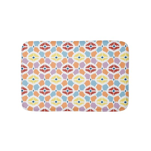 Farbige Diamanten, geometrisch Badematte (Vorderseite)