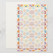 Farbige Diamanten, geometrisch Briefpapier (Vorne/Hinten)