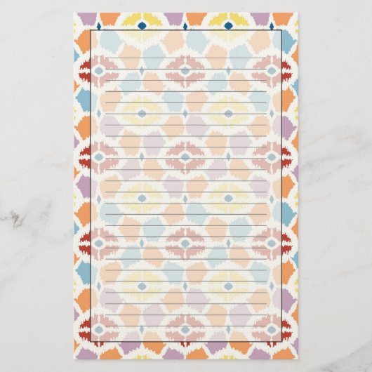 Farbige Diamanten, geometrisch Briefpapier (Vorderseite)