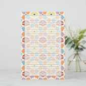 Farbige Diamanten, geometrisch Briefpapier (Stehend Vorderseite)