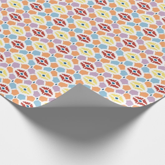 Farbige Diamanten Geschenkpapier (Ecke)