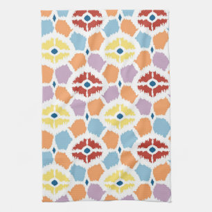 Farbige Diamanten ikat geometrisch Handtuch
