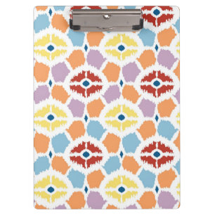 Farbige Diamanten ikat geometrisch Klemmbrett