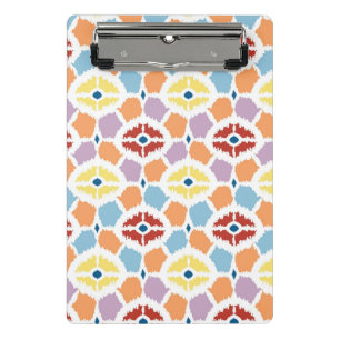 Farbige Diamanten ikat geometrisch Mini Klemmbrett