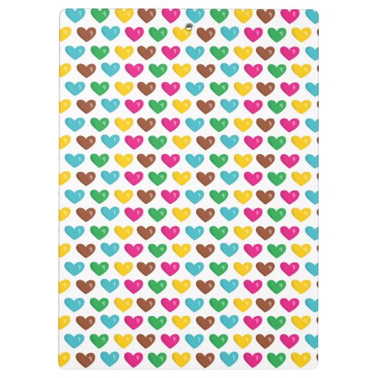 Farbige Diamanten Klemmbrett (Rückseite)