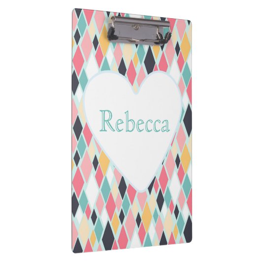 Farbige Diamanten Klemmbrett (Rechts)