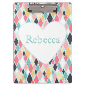 Farbige Diamanten Klemmbrett (Vorderseite)