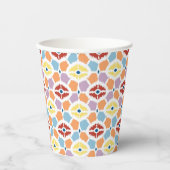 Farbige Diamanten Pappbecher (Vorderseite)