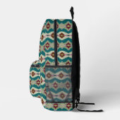 Farbige Diamantformen gemustert Bedruckter Rucksack (Rechts)