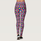 Farbige Diamantmuster-Leggings Leggings (Rückseite)