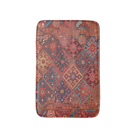 Farbige Diamantstränge II Verziert Badematte (Vorderseite Vertikal)