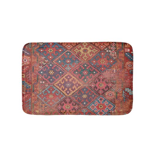 Farbige Diamantstränge II Verziert Badematte (Vorderseite)