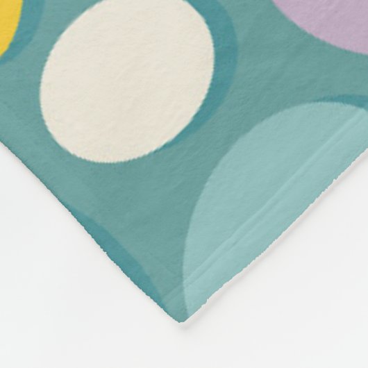 Farbige Dinosaurier-Eier Fleecedecke (Ecke)