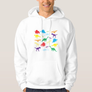 Farbige Dinosaurier Kids Pattern Hoodie