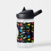 Farbige Dinosaurier Kids Pattern Trinkflasche (Links)