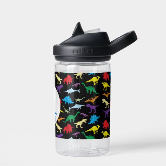 Farbige Dinosaurier Kids Pattern Trinkflasche (Links)