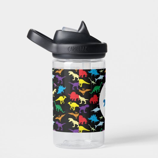 Farbige Dinosaurier Kids Pattern Trinkflasche (rechts)