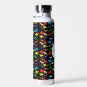 Farbige Dinosaurier Kids Pattern Trinkflasche (Rechts)