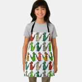 Farbige Dinosaurier Kids Schürze (Insitu)