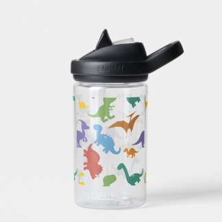 Farbige Dinosaurier Kinder Personalisiert Trinkflasche