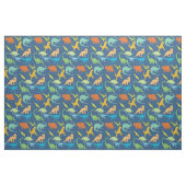 Farbige Dinosaurier-Muster| Blau Stoff (Yard (91,4 cm))