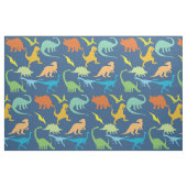 Farbige Dinosaurier-Muster| Blau Stoff (Fat Quarter (45,7 x 55,9 cm))