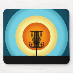 Farbige Disk Golf Basket Mousepad