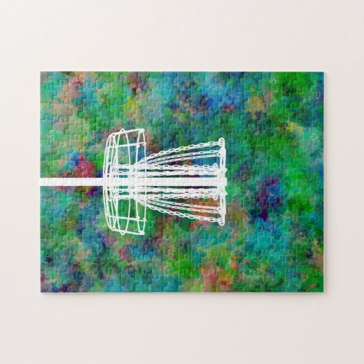 Farbige Disk Golf Basket Puzzle (Horizontal)