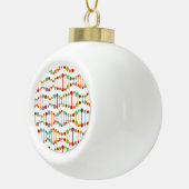 Farbige DNA-Struktur Keramik Kugel-Ornament (Rechts)