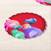 Farbige Dodo-Paper-Untersetzer Untersetzer (angewinkelt)