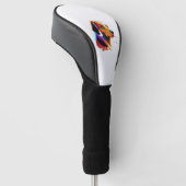 Farbige Dog Grafik - Golf Headcover (angewinkelt)