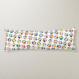 Farbige Doggie Paws Kissen
