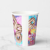 Farbige Donut Style Party Paper Cup Pappbecher (Rechts)