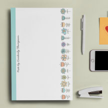 Farbige Doodle-Blume Post-it®-Hinweise