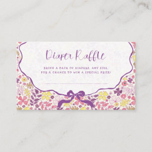 Farbige Doodle-Blumen-Bleistiftskizze Baby Shower  Begleitkarte