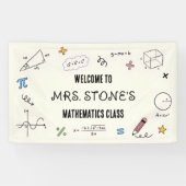 Farbige Doodle-Mathematik-Klassenzimmer Banner (Horizontal)