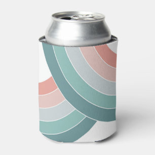 Farbige Doppelbögen im Retro-Stil Dosenkühler