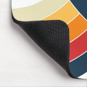 Farbige Doppelbögen im Retro-Stil Mousepad (Ecke)