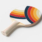 Farbige Doppelbögen im Retro-Stil Tischtennis Schläger (Vorderseite)