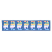 Farbige, doppelte Fish Design Table Runner Kurzer Tischläufer (Horizontal)
