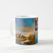 Farbige Dorf-Tasse Kaffeetasse (Vorderseite Links)