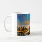 Farbige Dorf-Tasse Kaffeetasse (Links)
